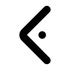 Angle Left Filled Icon