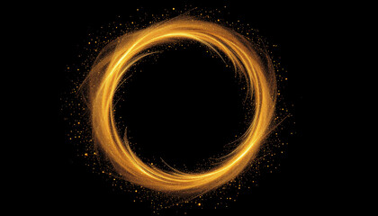 Fototapeta premium Candid Photography of Natural Light Swirls in Golden Style Effect
