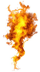 Obraz premium Vibrant Flames Erupting with Intense Energy and Light on a Dark Background for Creative Visual Projects