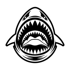 Collection of Glyph Style Shark Logos 

