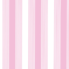 Pink striped pattern, girly stripe seamless background, cute pastel wavy lines. Vector stripes, baby hand draw doodle lines backdrop