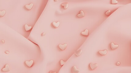 Pink hearts background love valentine romance pastel sweet backdrop texture pattern wedding gentle valentine