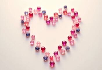 Obraz premium Heart Shape Made of Beads