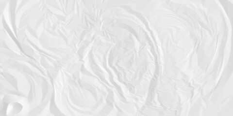 White abstract crumpled paper texture. White wrinkled paper texture. White paper texture. White crumpled and top view textures can be used for background of text or any contents .	