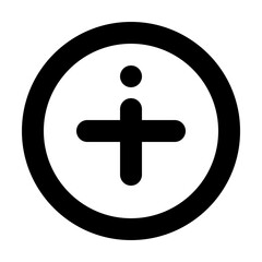 Add Circle Icon Outline