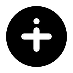 Obraz premium Add Circle Icon Filled