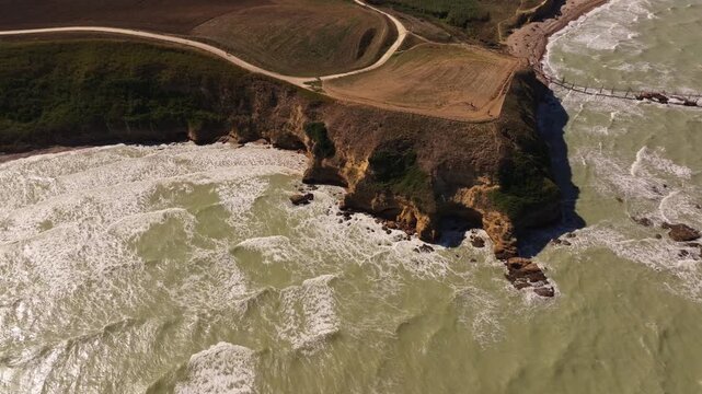 Crystal-clear sea meets golden cliffs on Italy&rsquo;s east coast.