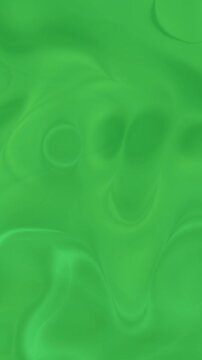 Abstract liquid ripple effect on chroma key green screen background.