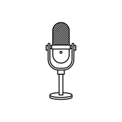 microphone isolated on white