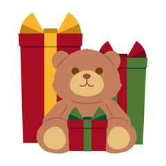 クリスマスプレゼントのイラスト