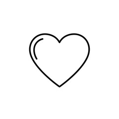 red heart isolated on white