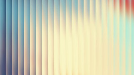 Animation of soft gradient of pastel blue, yellow, and peach in vertical stripes, offering a gentle and airy abstract background - Powered by Adobe