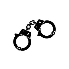 handcuffs isolated on white background