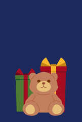 クリスマスプレゼントのイラスト