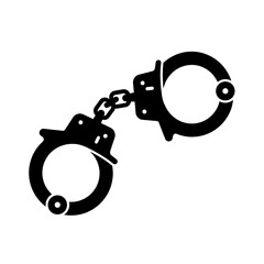 handcuffs isolated on white background