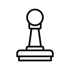 Stamp line icon , vector, pixel perfect, illustrator file 
