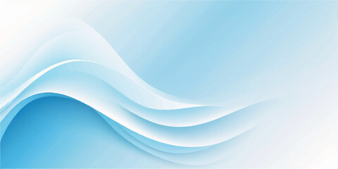 Abstract blue wave design with a smooth curve and light flow for a digital technology background