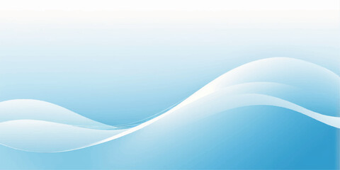 Abstract blue wave design with a soft flowing pattern for a modern vector illustration