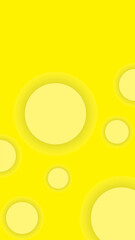 Vibrant Yellow Circles Abstract Mobile Background. Geometric Bubble Pattern Wallpaper
