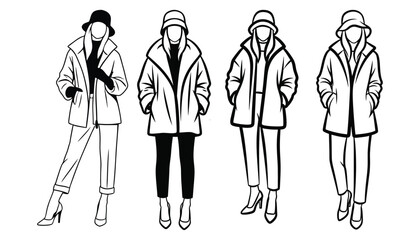Fashionable woman in a vibrant banner design