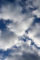 A Bright Blue Sky Filled with Clouds