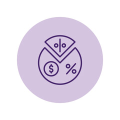 Profit Margin pentaglow , vector, pixel perfect, illustrator file 
