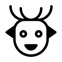 Reindeer Icon Filled