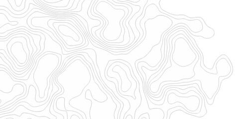 Abstract minimal geography location vector topo map. creative discovery White wave grid stripe line map topography. vector geographic contour mounted map background.	