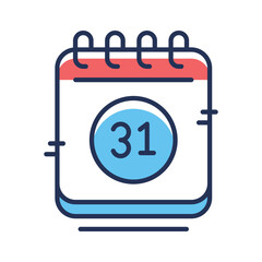 Get this creatively crafted amazing icon of calendar in trendy style