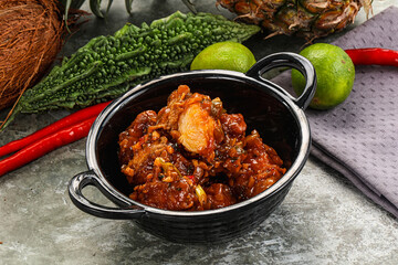 Asian cuisine - Chicken Manchurian with gravy