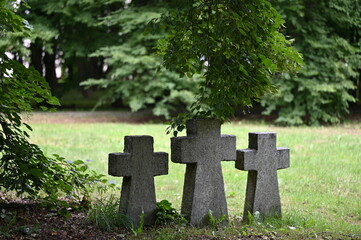 old grave in cemetery