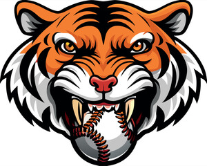 A bold vector illustration of a tiger's head, perfect for a tattoo, mascot, or wildlife symbol