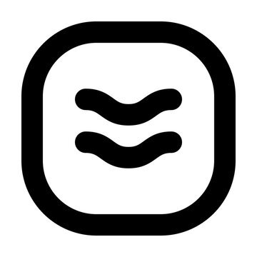 Approximately Equal Outline Icon