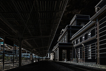 
ZBASZYN RAILWAY STATION - Historic and monumental building in the modernist style