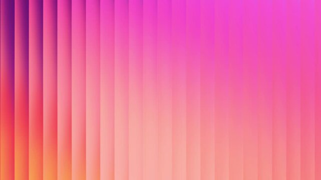 Animation of abstract vertical gradient stripes in shades of pink, purple, and orange, creating a soft and modern background