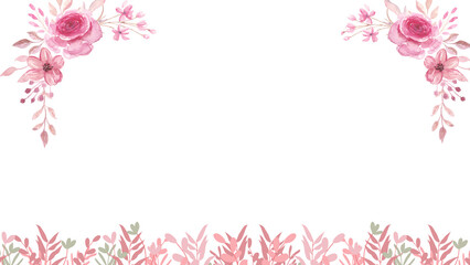 Obraz premium pink flower frame