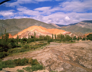 The Cerro de los Siete Colores is one of the hills that border the Purmamarca Ravine, which in turn is a western branch of the Humahuaca Jujuy, Argentina.