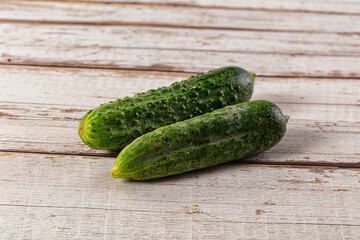 Raw fresh ripe green cucucmbers