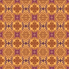 seamless pattern with golden ornament