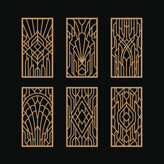 Art Deco Laser Cut Panel Vintage Designs illustration