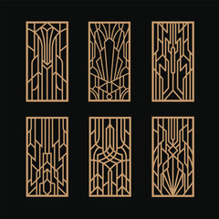 Art deco laser cut panel design