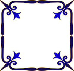 Blue Gold Royal Premium Frame