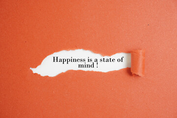 Happiness is a state of mind