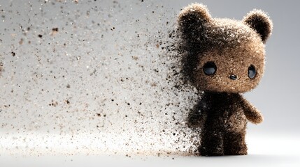 Ein kleiner pl&uuml;sch teddyb&auml;r.