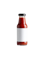 Tomato sauce bottle culinary ingredient for meals glass container filled with rich red tomato sauce ready for cooking and meal preparation