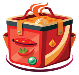 Double Sleeping Bag Adventure Cozy Camping for Two Under the Stars - Vector Illustration