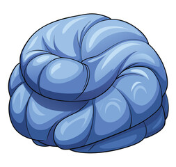 blue snail illustration on white background