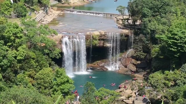 Krang Shuri water falls of Meghalaya. 