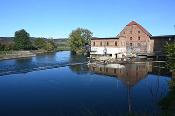 Obraz premium Alte Mühle in Laucha an der Unstrut