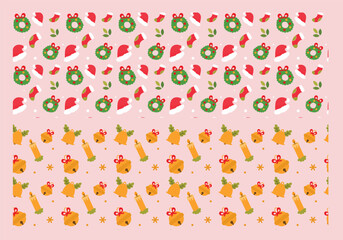 Gingerbread Man and Christmas Lights Seamless Holiday Pattern
